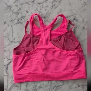 Women's Neon Pink Sports Bra Top